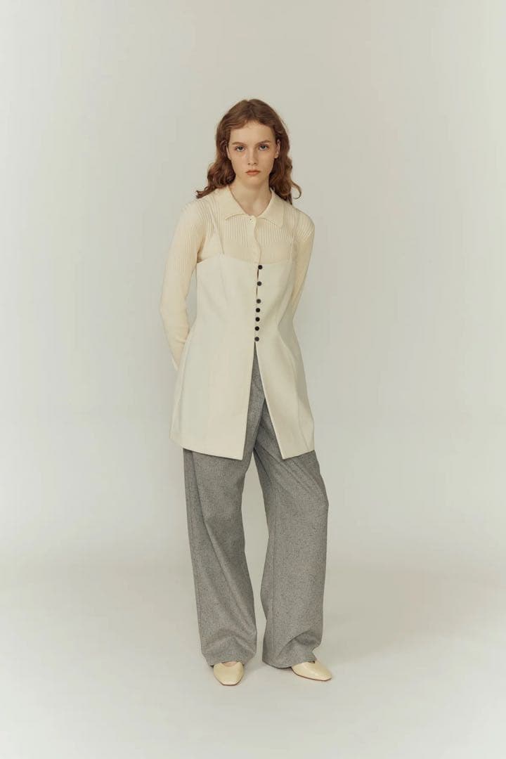 トップス Eaphi CLASSIC WAVE WOOL BUSTIER