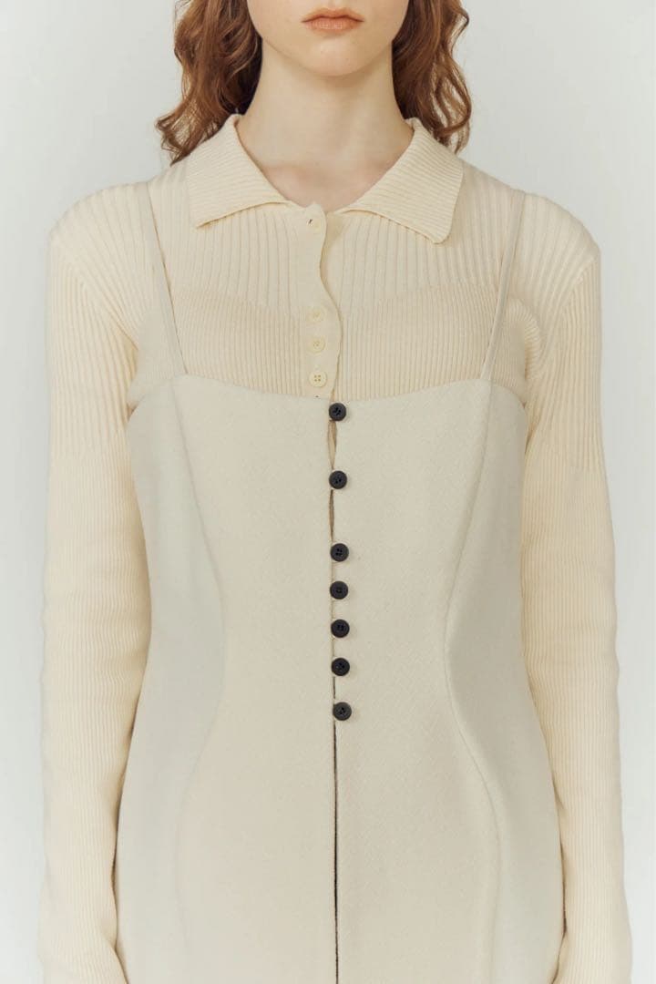 トップス Eaphi CLASSIC WAVE WOOL BUSTIER