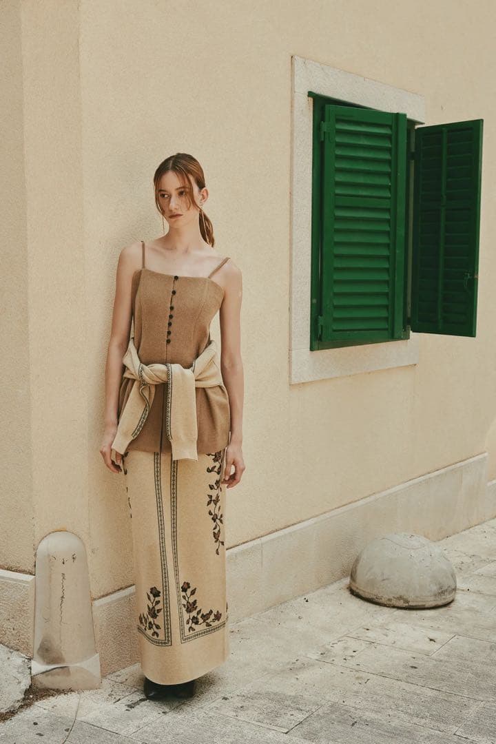 トップス Eaphi CLASSIC WAVE WOOL BUSTIER