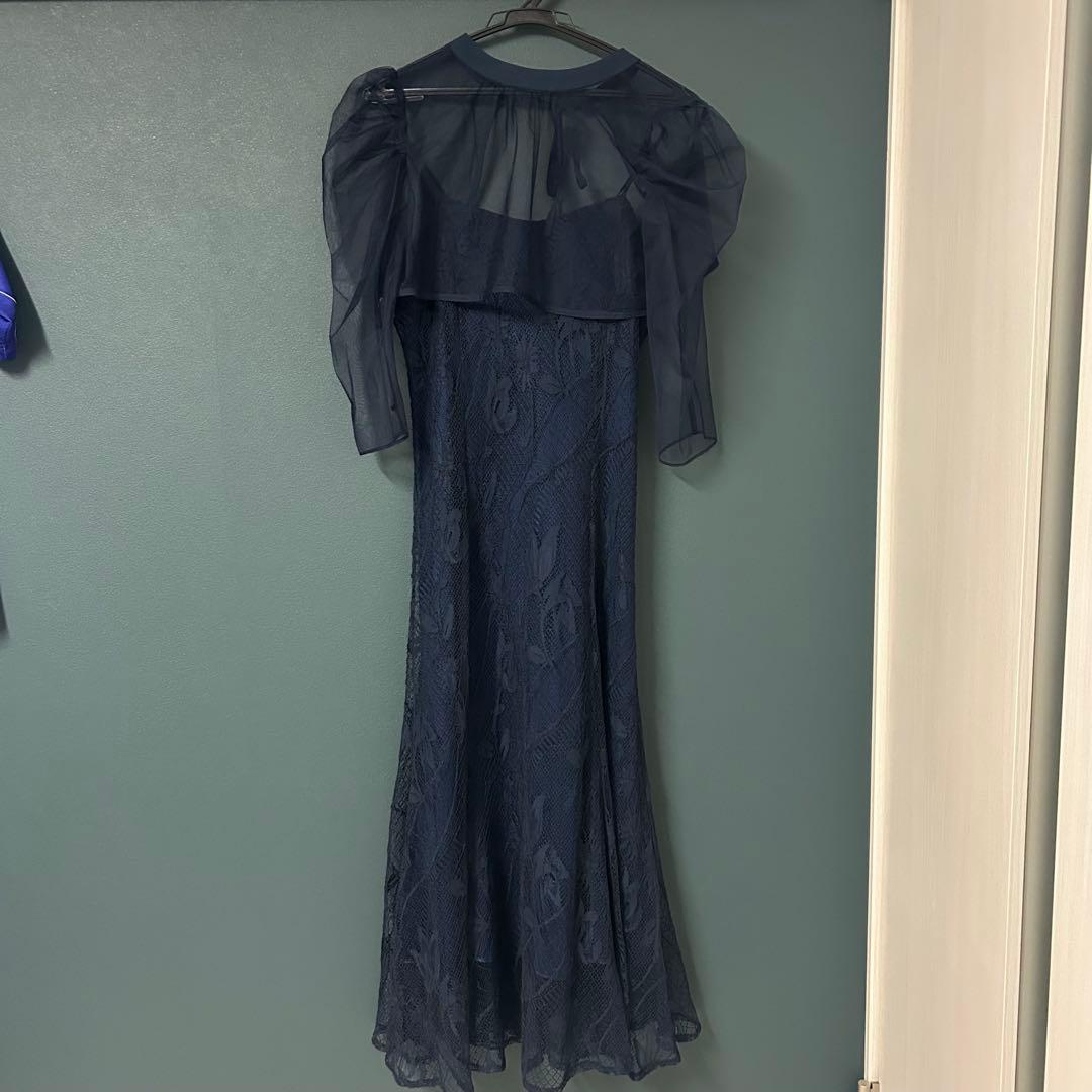 お呼ばれドレスネイビー 結婚式　dollydoll etoll.