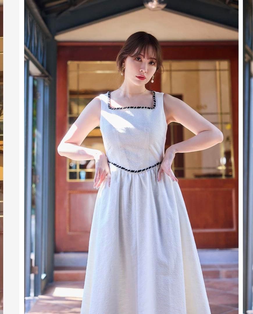 みい様ご決定済み　　Monaco Tweed Dress white / M