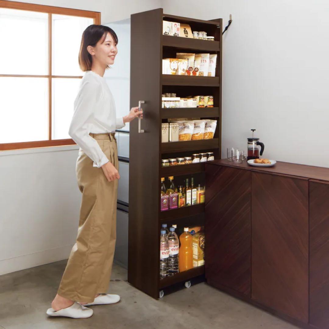 隙間ワゴン W550×H1800×D330 ディノス家具