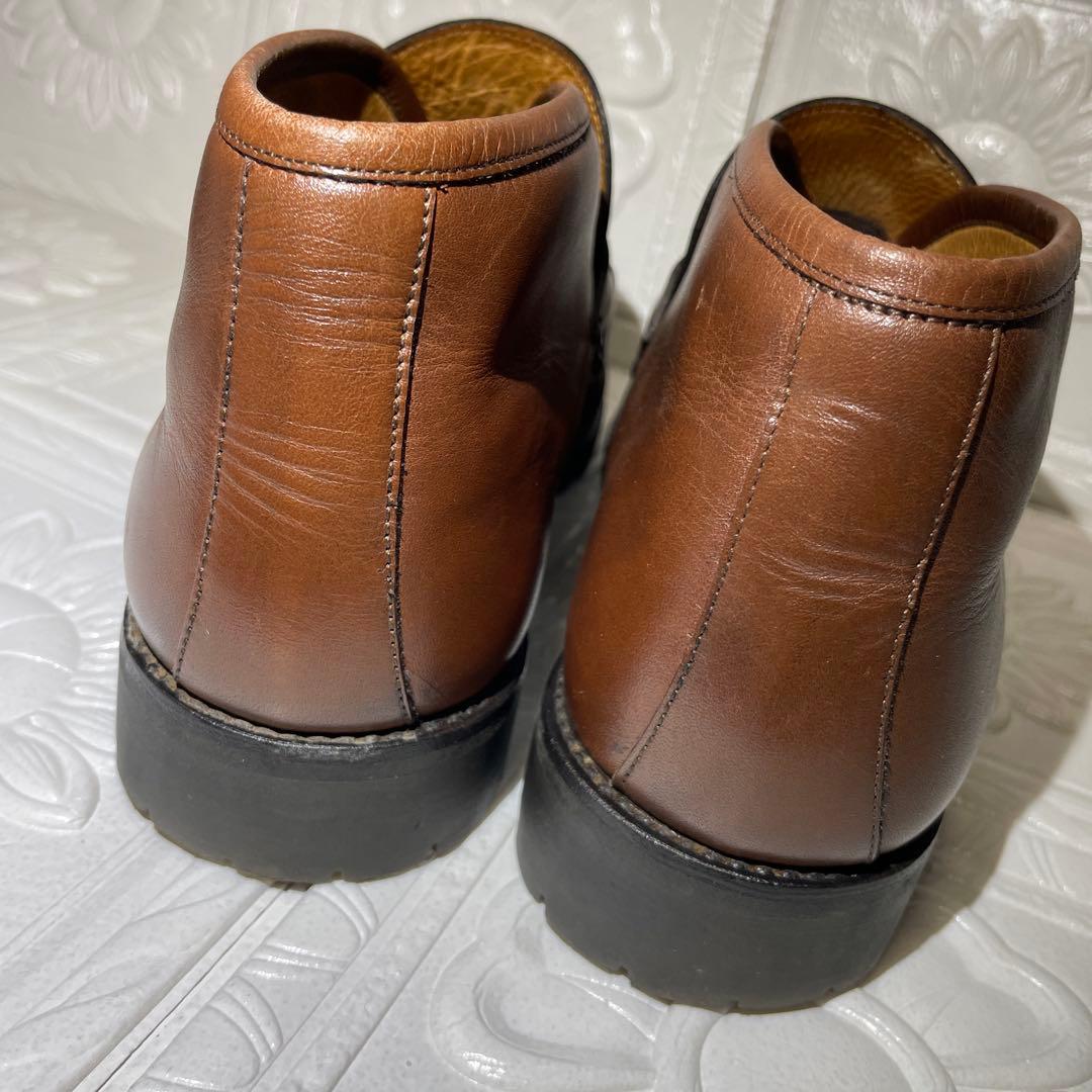 GUCCI ブラウンレザービットローファー ブーツ