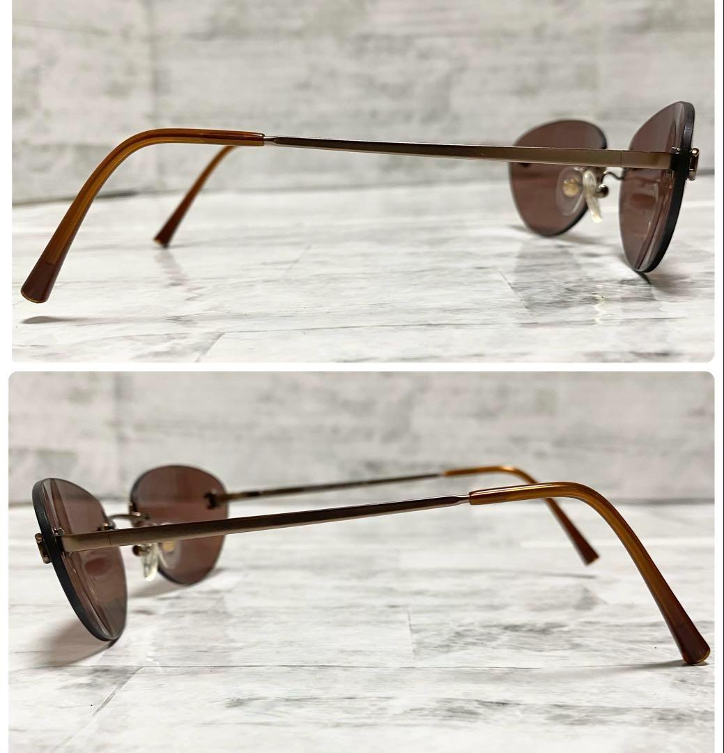 美品✨CHANEL サングラス リムレス y2k 4003 ココマーク ブラウン