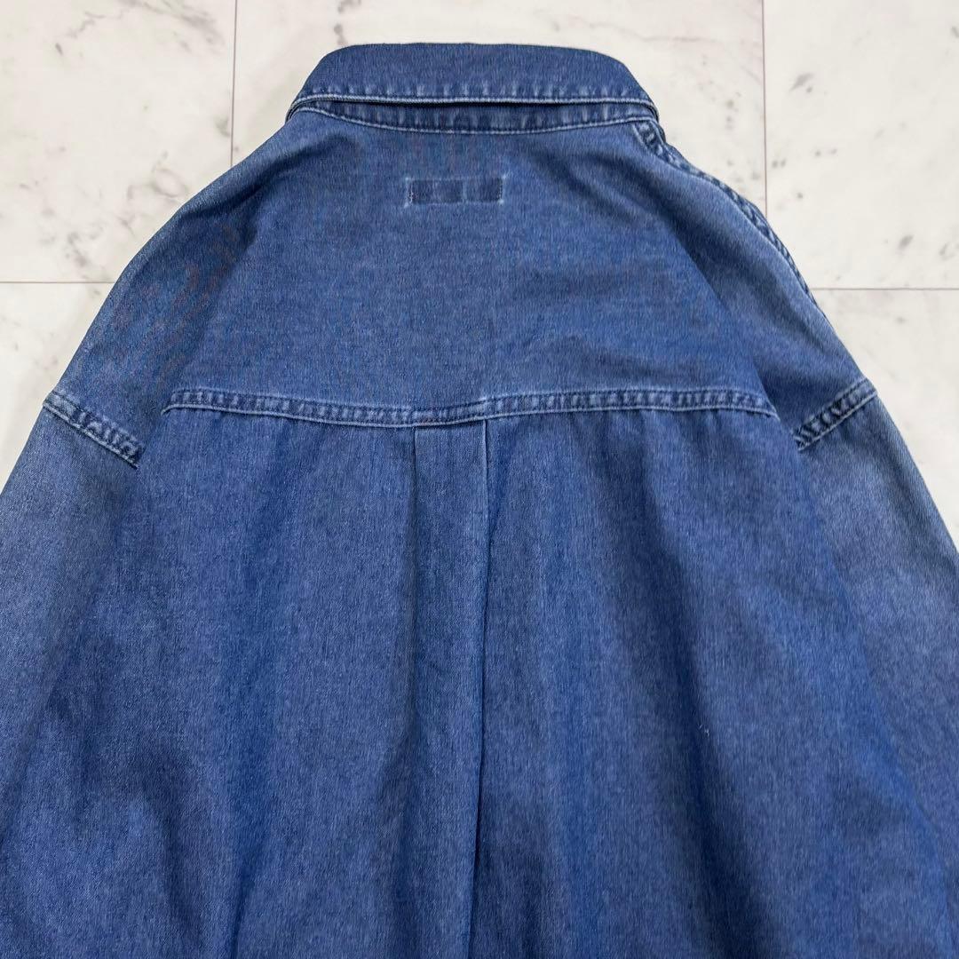 美品✨レリューム　デニムプルオーバーシャツ　ゆったり　デニムシャツ　2025SS