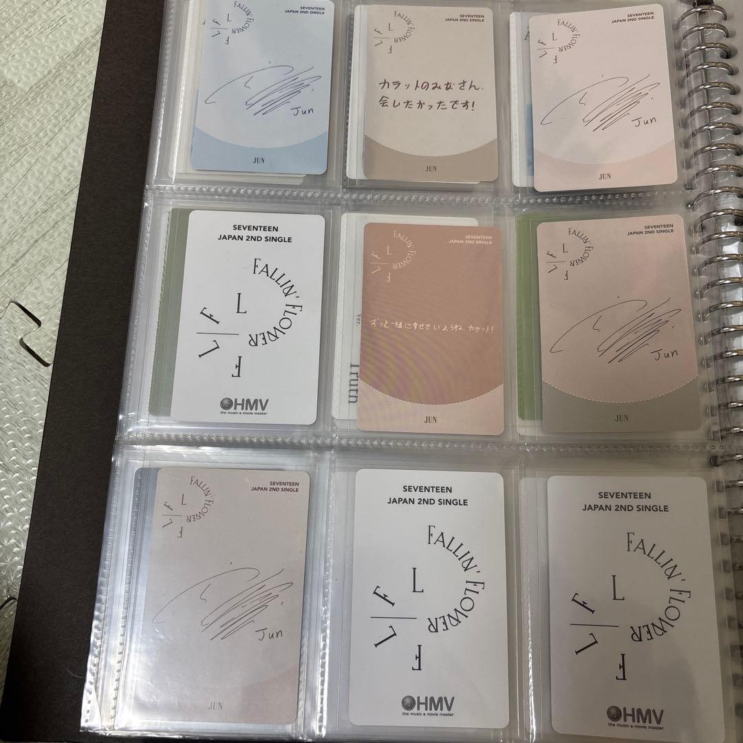 seventeen ジュン　舞い落ちる花びら　トレカ　コンプ　HMV特典付き