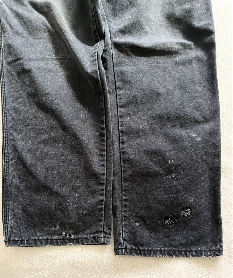 00s ディッキーズ ペインターパンツ ワーク ブラック ダメージ ダック