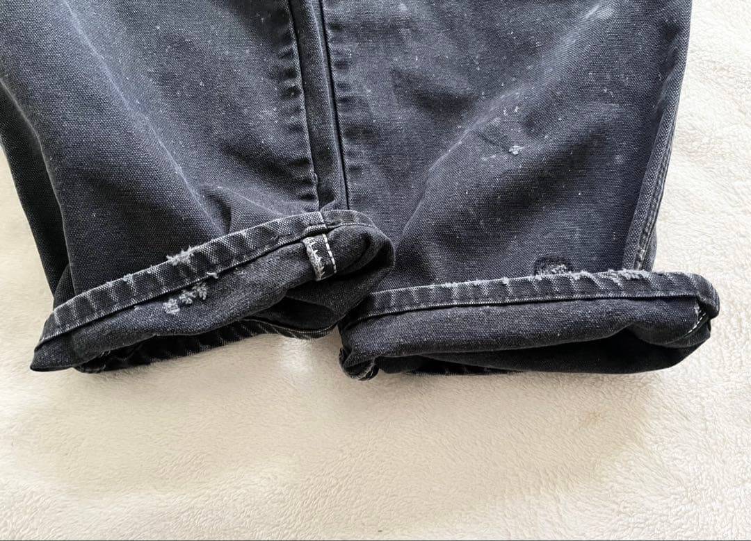 00s ディッキーズ ペインターパンツ ワーク ブラック ダメージ ダック