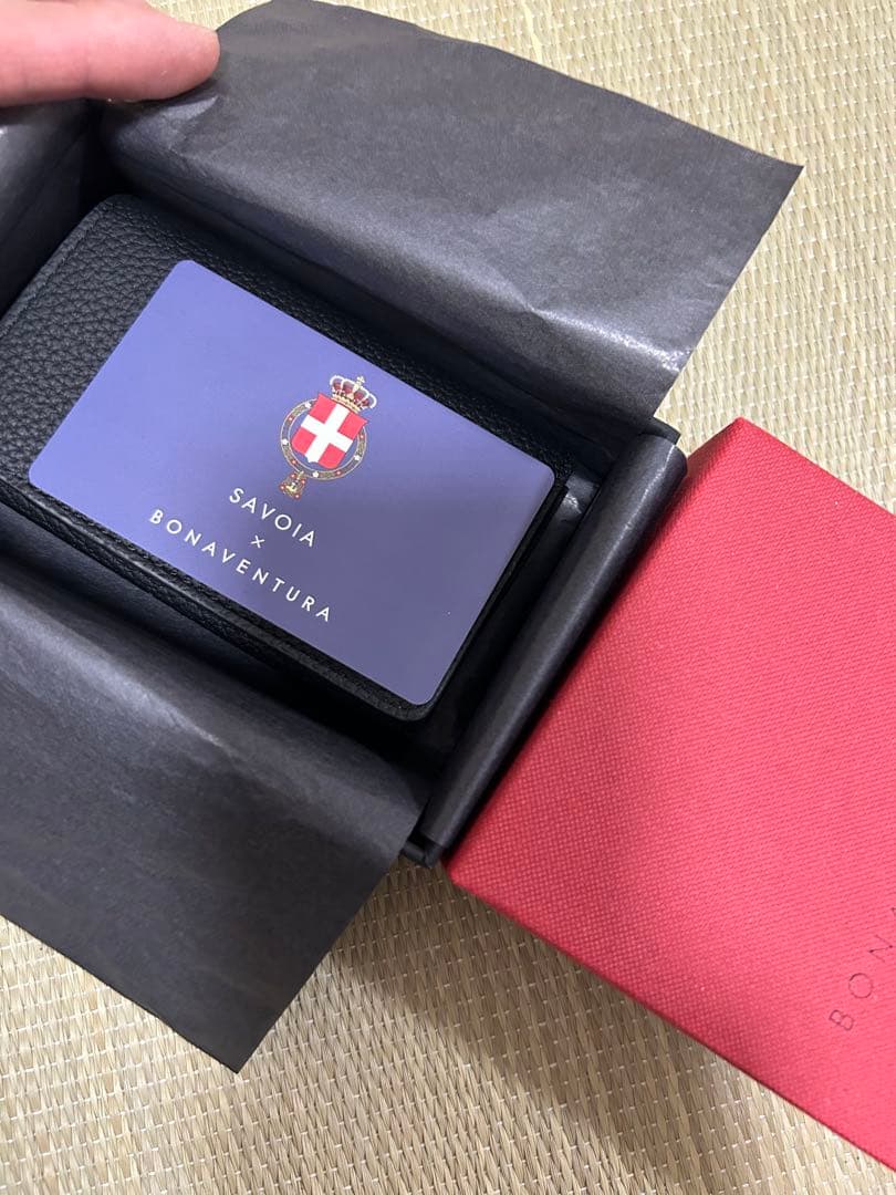 BONAVENTURA ボナベンチュラ 名刺入れ ブラック 新品・正規品