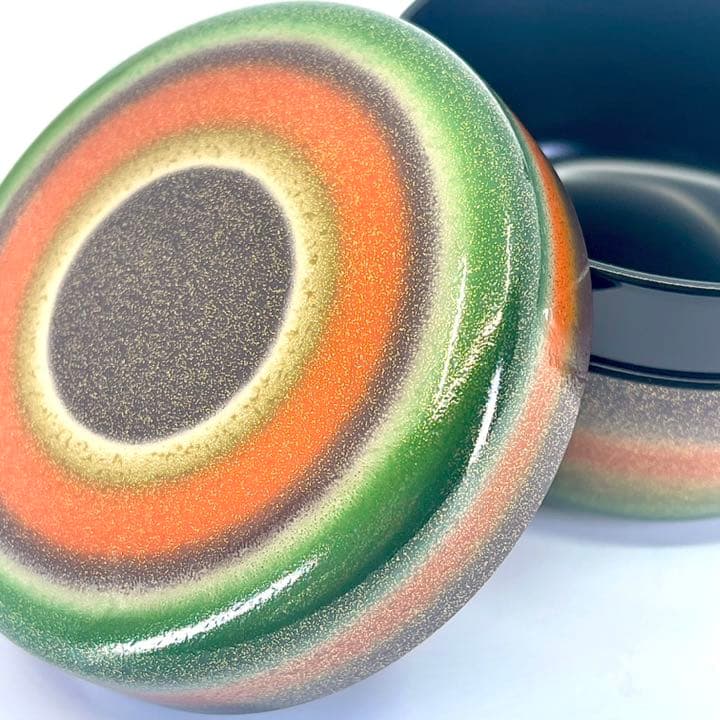 石津外記造　独楽平棗