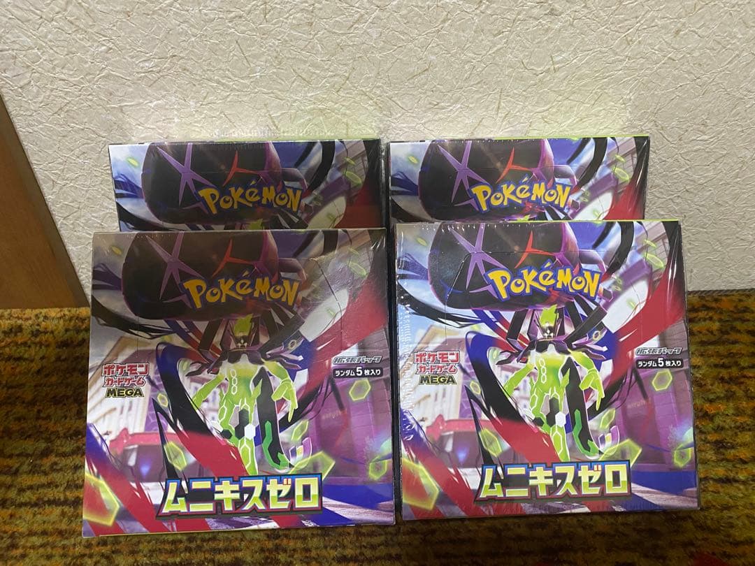 ポケモンカードゲームムニキスゼロ✖️4個ボックスシュリンク付き