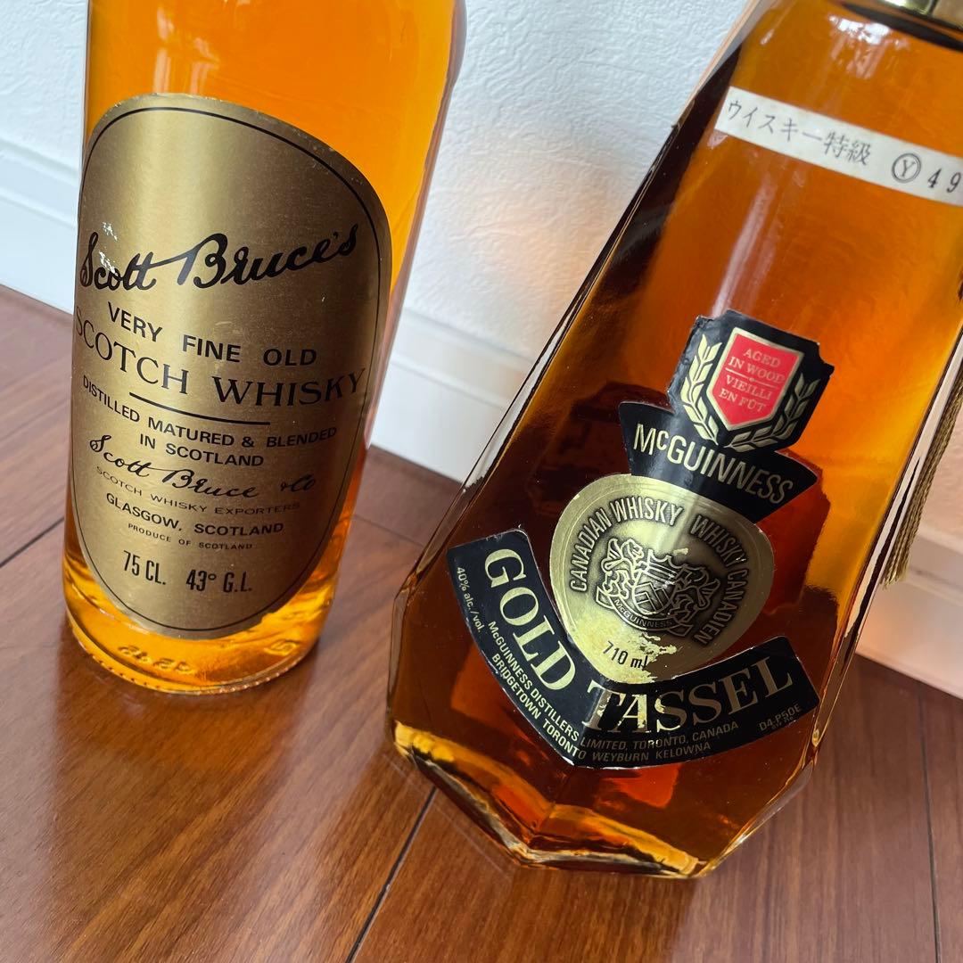 レア【未開栓】　古酒　まとめ売り　スコットブルース　ゴールドタッセル　ウイスキー
