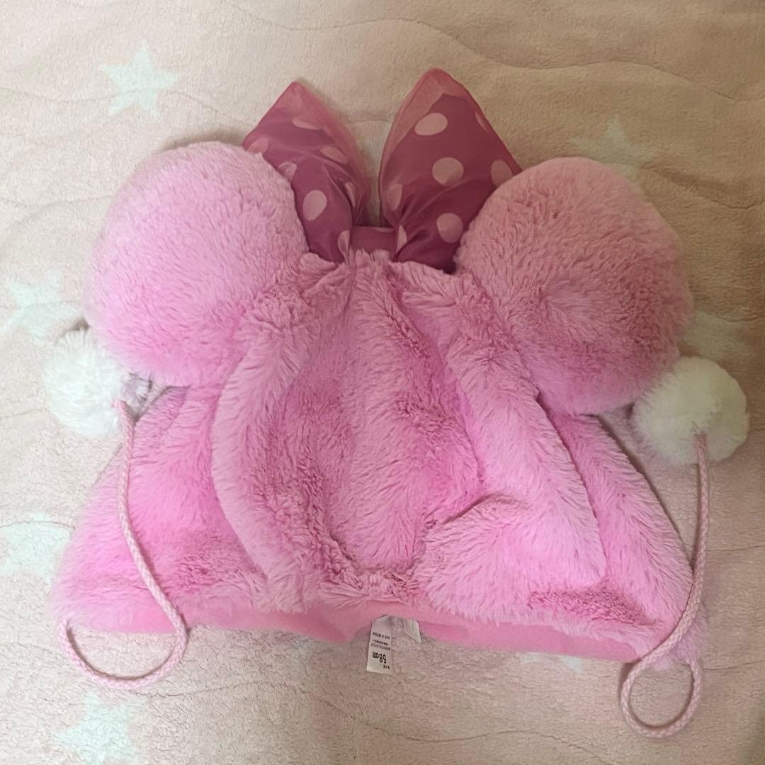 ディズニー　ファンキャップ　ピンク ミニー　リボン