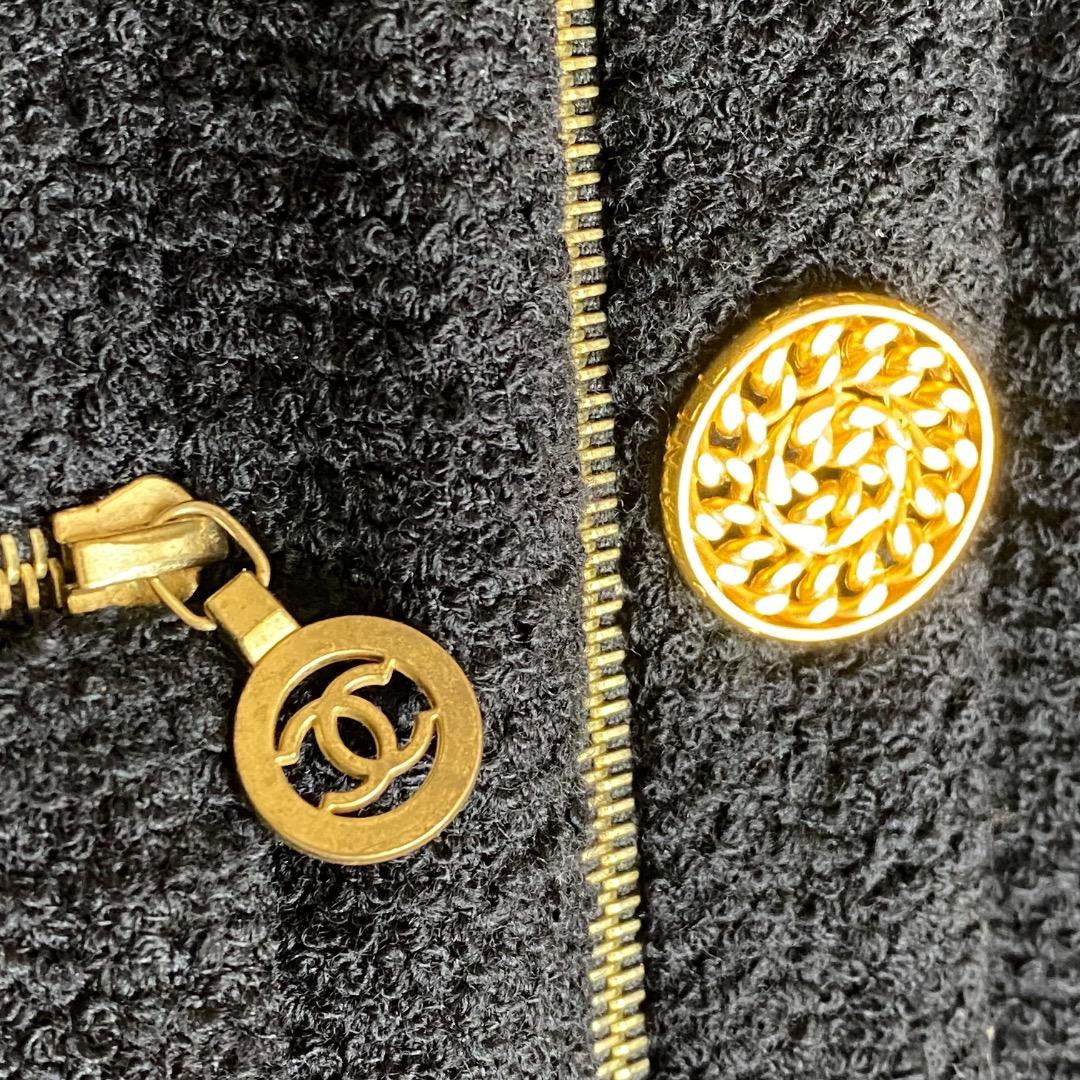 希少 CHANEL ジャケット スカート 42 ヴィンテージ シャネル