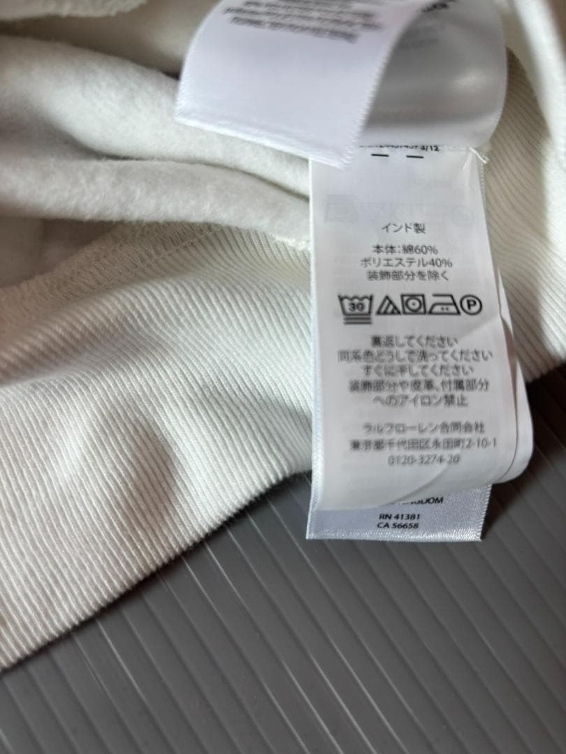 ラスト１枚日本未入荷ガールズL150新作新品ラルフローレンポロベアトレーナー