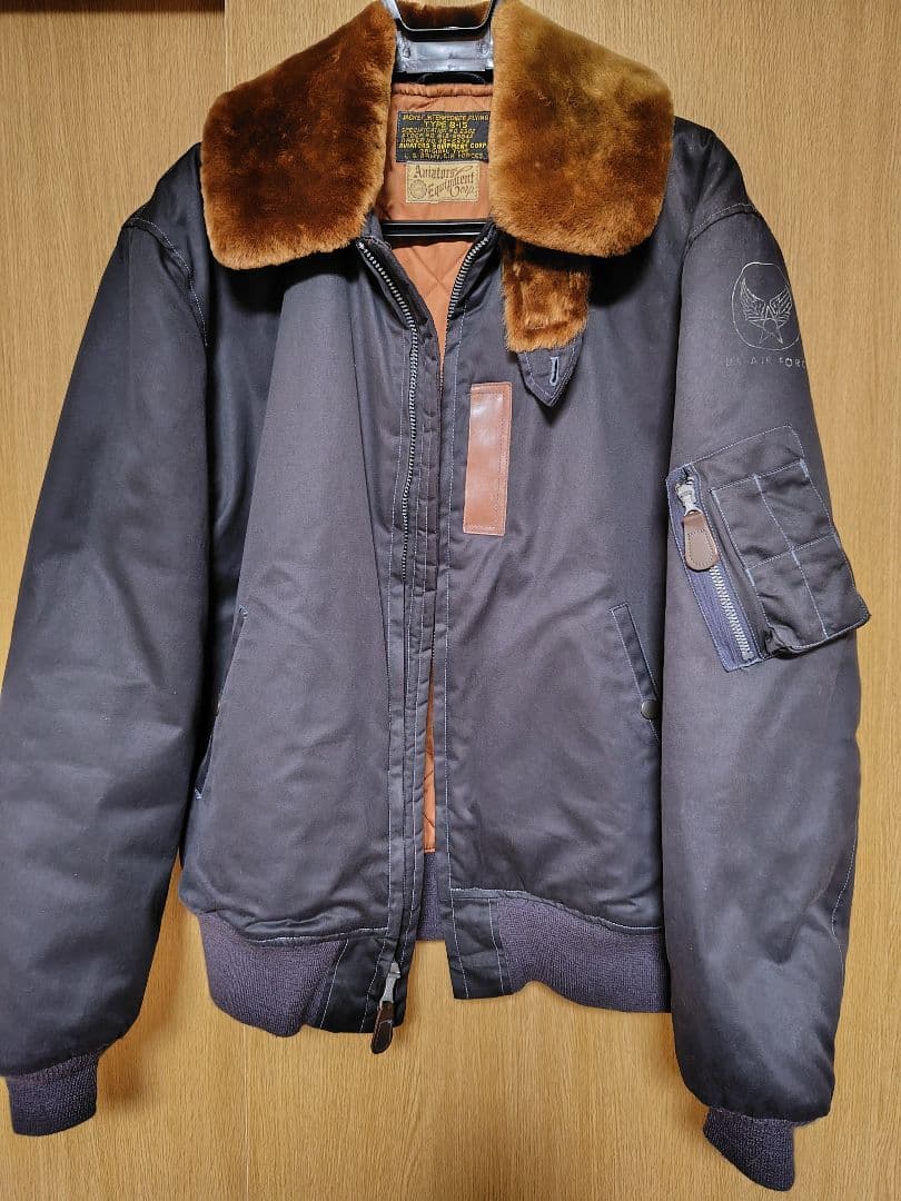 山*田様 美品！値下げ　バズリクソンズB-15 ネイビー　バックペイント　XX-