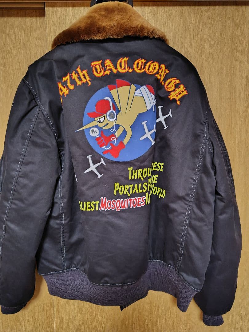 山*田様 美品！値下げ　バズリクソンズB-15 ネイビー　バックペイント　XX-