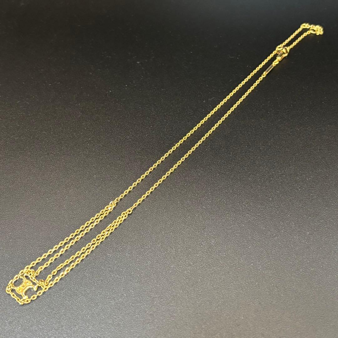 【極美品】CELINE セリーヌ　トリオンフ サスペンダーネックレス 付属品あり