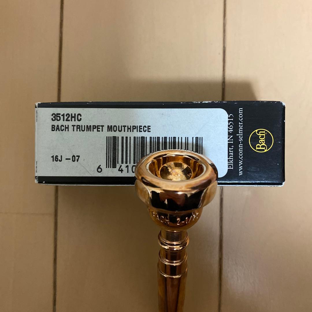 U*e様 【美品】Bach バック　トランペットマウスピース　2-1/2C ピン