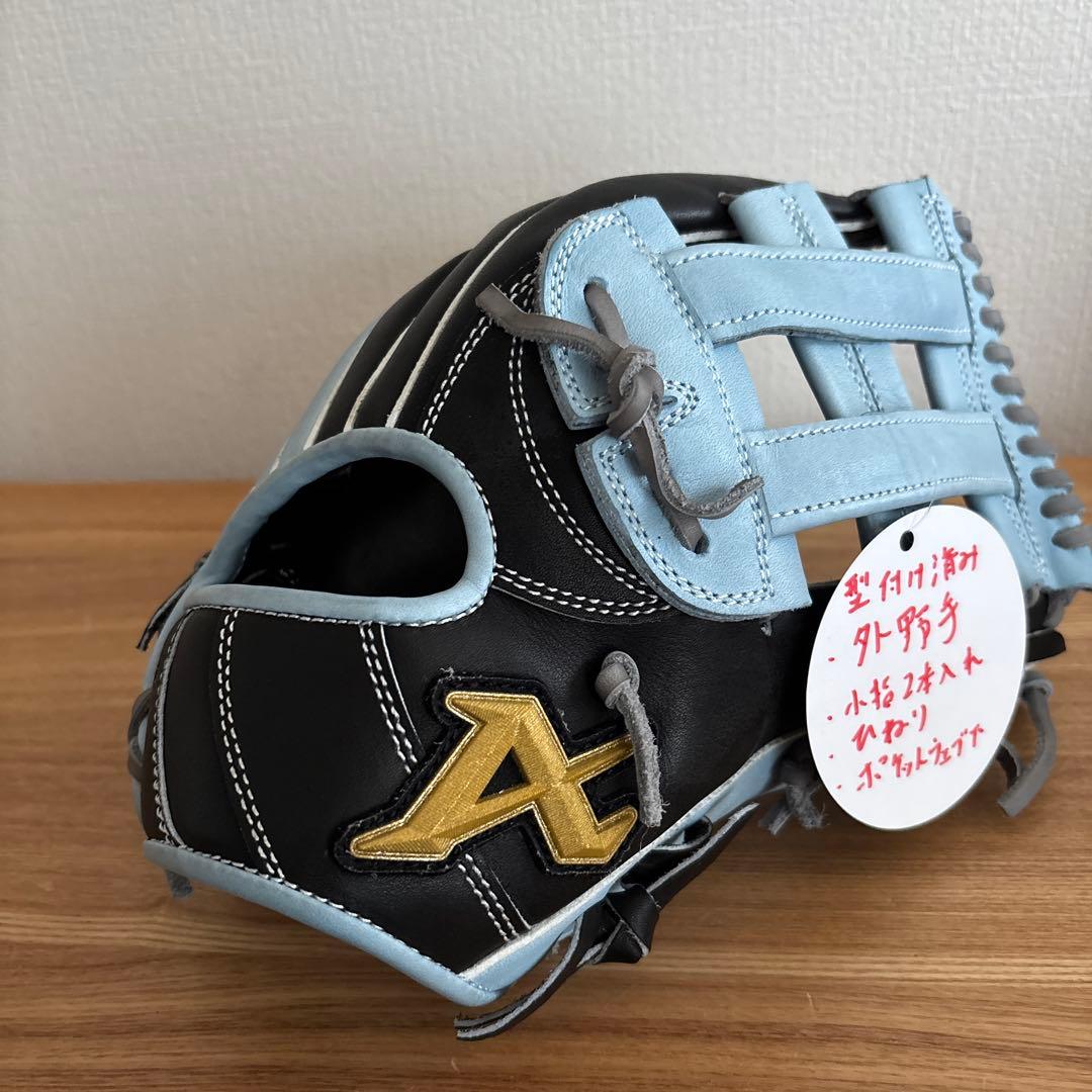 g*u様 アトムズ　ATOMS　軟式用　グラブ 外野手用　グローブ　定価38,5