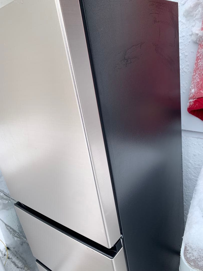 極美品HITACHI 冷蔵庫 R-27TV シルバー 3ドア 2023年製