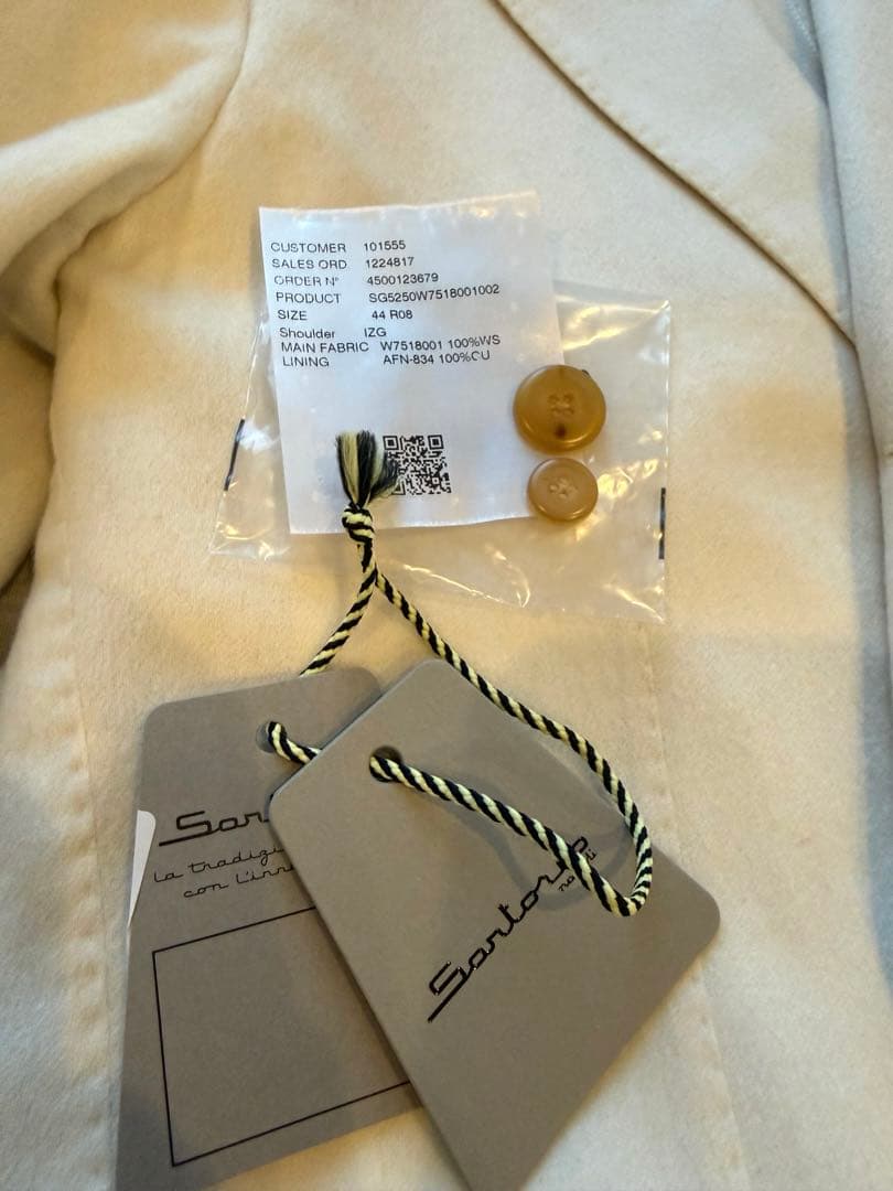 干場氏別注　極美品　Sartorio 【IZG】カシミヤジャケット　size44