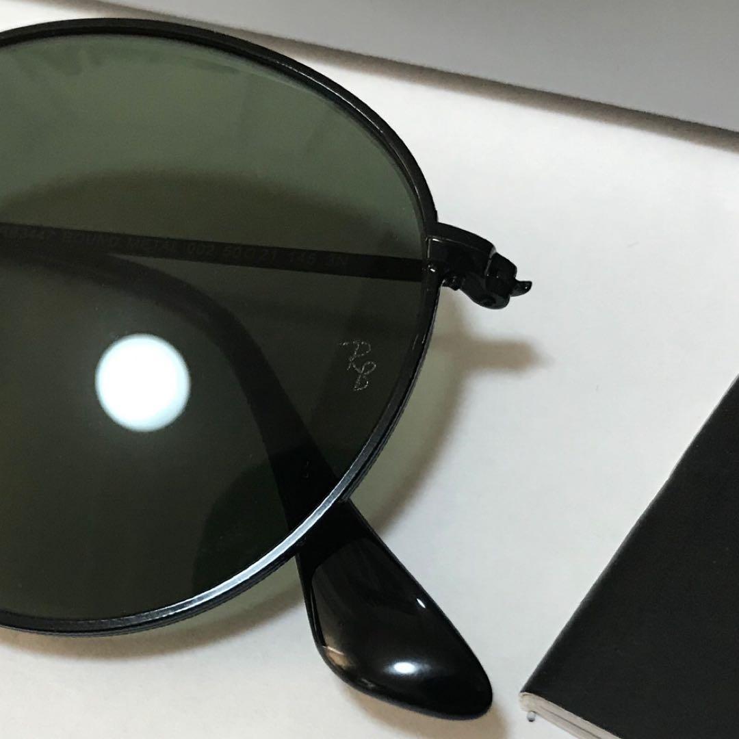 新品付属品あり RayBan レイバン ラウンドメタル サングラス ブラック