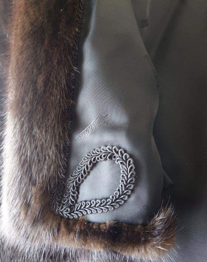 金タグ　Antonovich　進道毛皮　サガミンクロイヤル　ロング　コート　XL