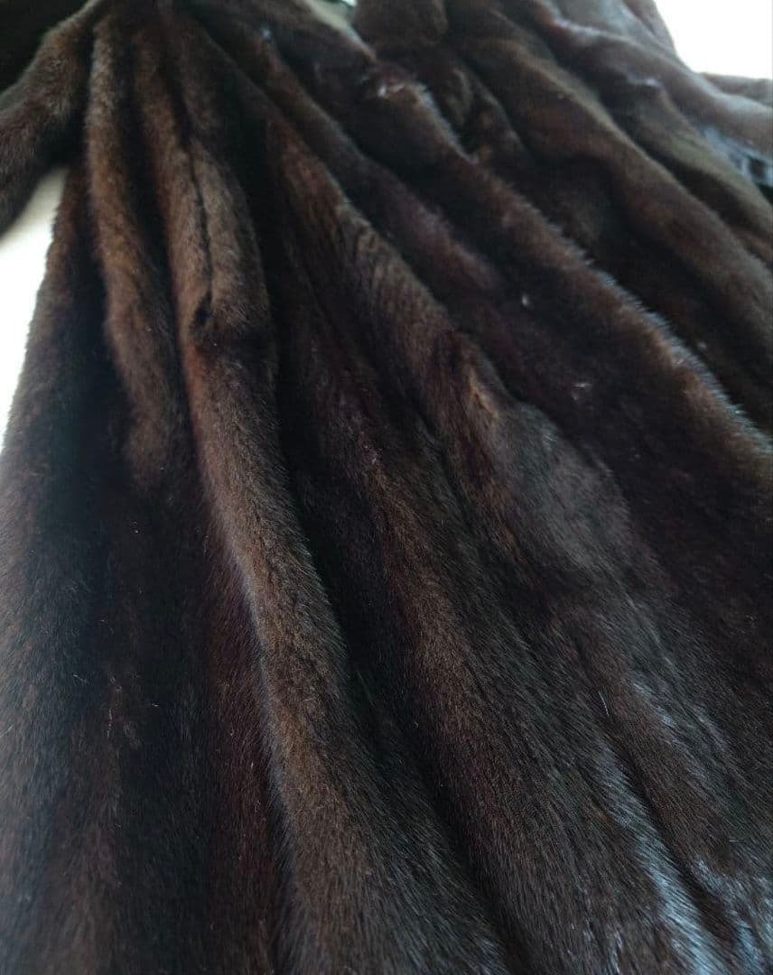 金タグ　Antonovich　進道毛皮　サガミンクロイヤル　ロング　コート　XL