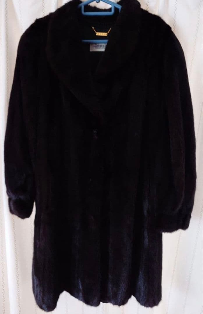金タグ　Antonovich　進道毛皮　サガミンクロイヤル　ロング　コート　XL