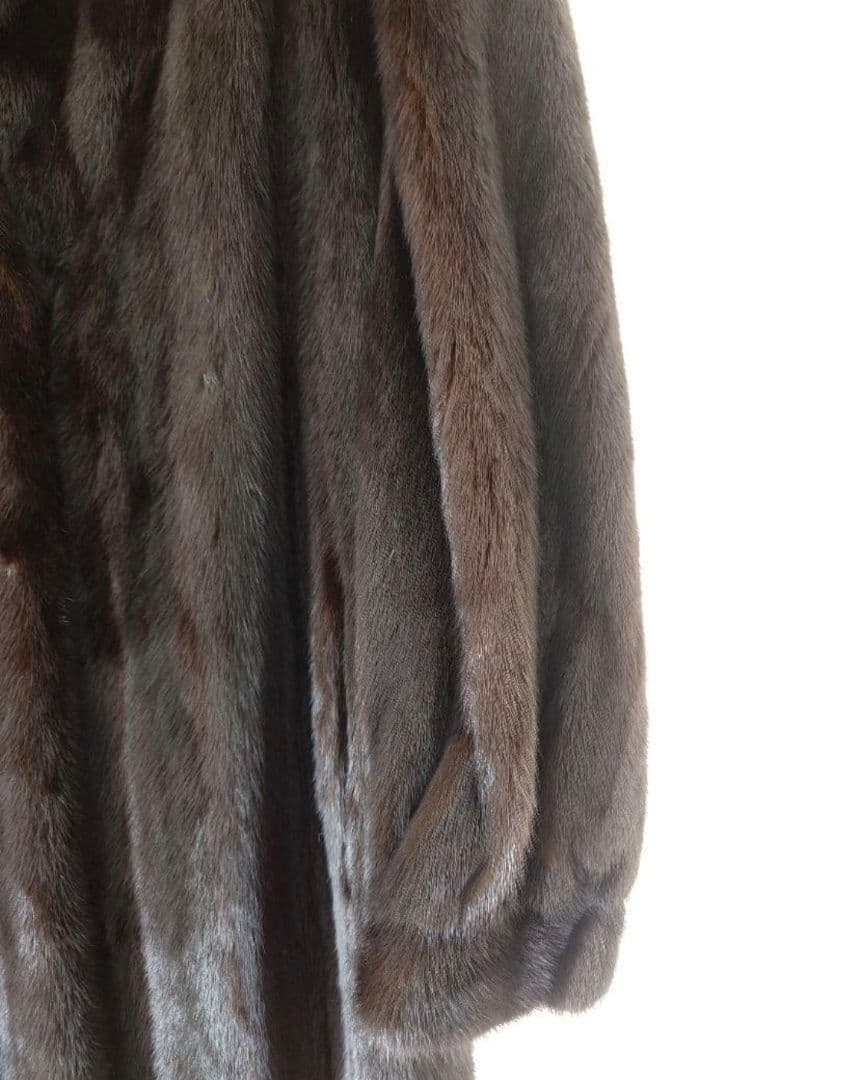 金タグ　Antonovich　進道毛皮　サガミンクロイヤル　ロング　コート　XL