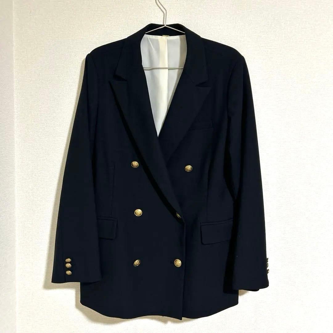 Mila Owen 濃紺 ダブルブレスト 金釦 ブレザー テーラードジャケット