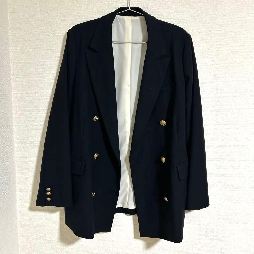 Mila Owen 濃紺 ダブルブレスト 金釦 ブレザー テーラードジャケット