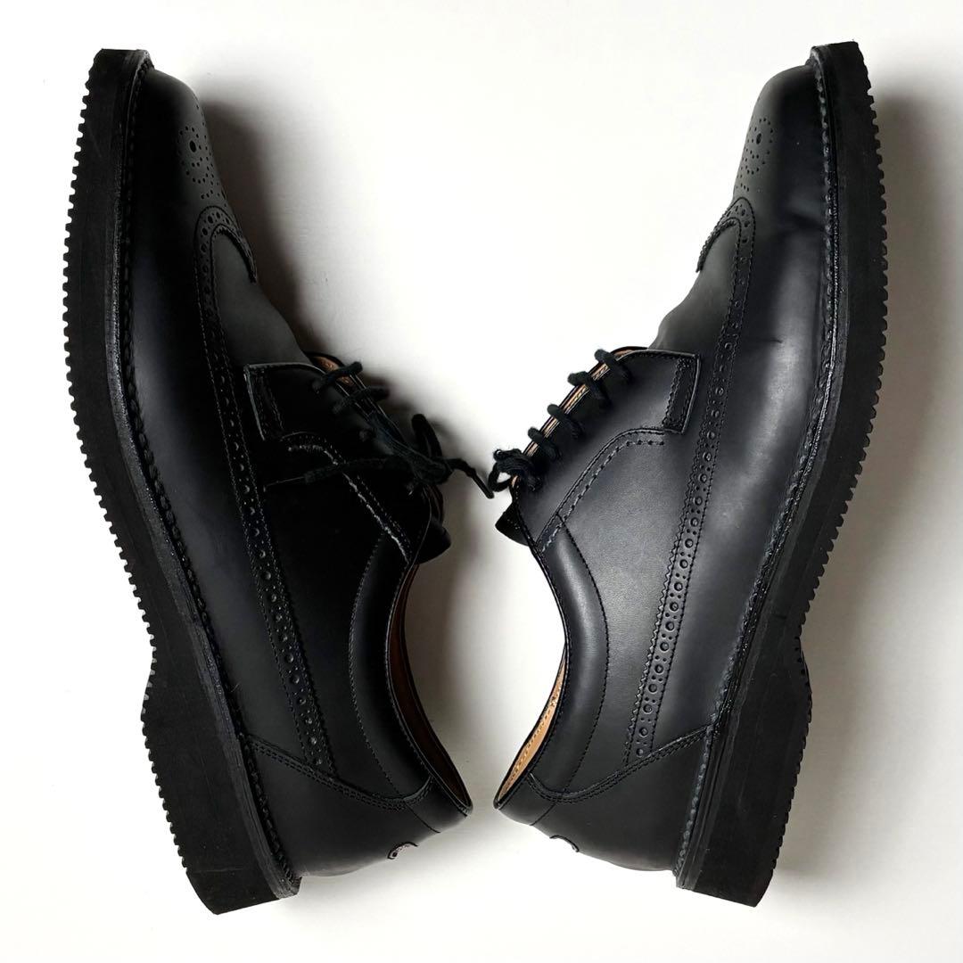 【美品】リーガル/ウイングチップレザーシューズ/vibram/撥水/超軽量/28