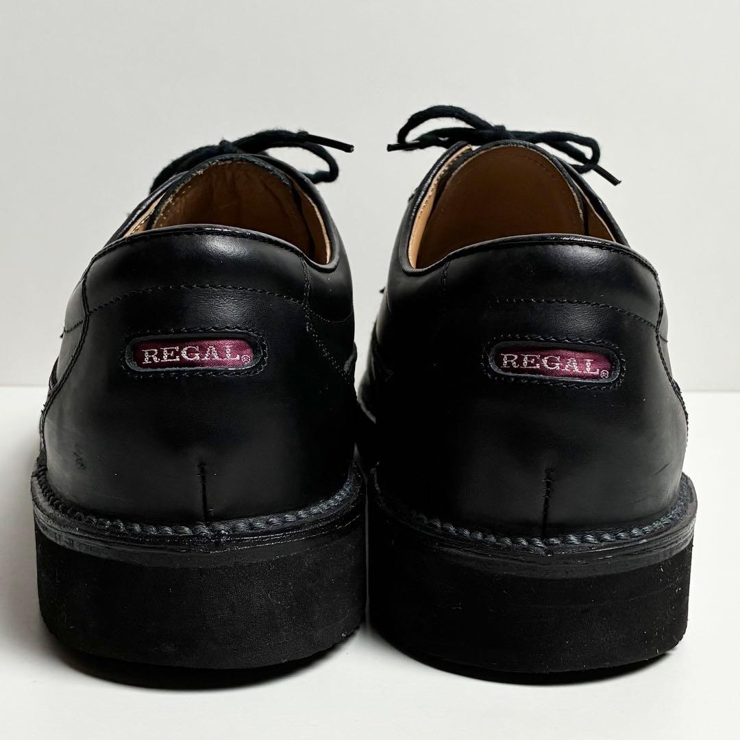 【美品】リーガル/ウイングチップレザーシューズ/vibram/撥水/超軽量/28