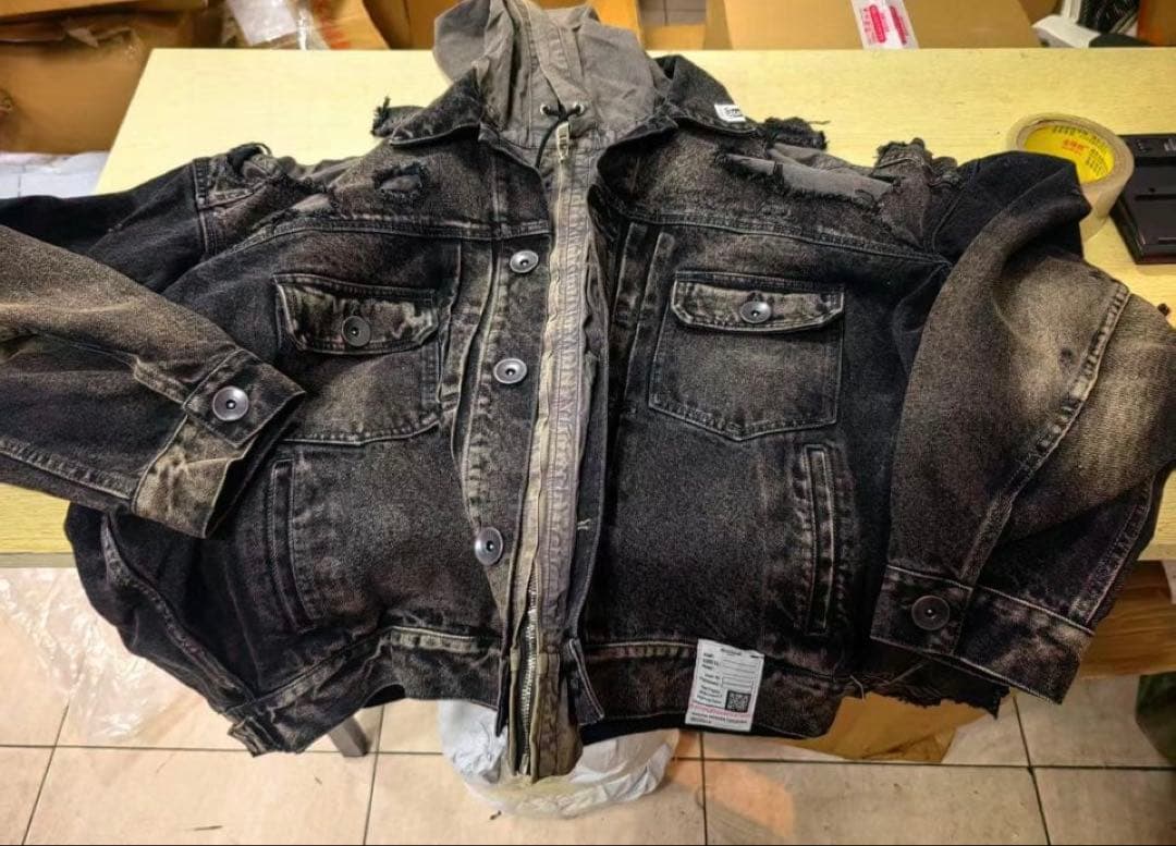 MIHARA YASUHIRO Gジャン デニムジャケット 44 ブラック