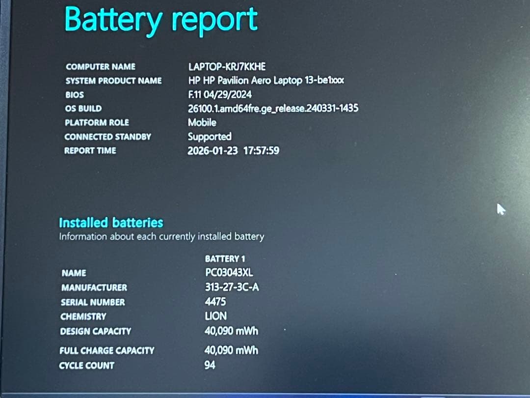 HP Pavilion 13 Aero Ryzen7 16GB Office付！