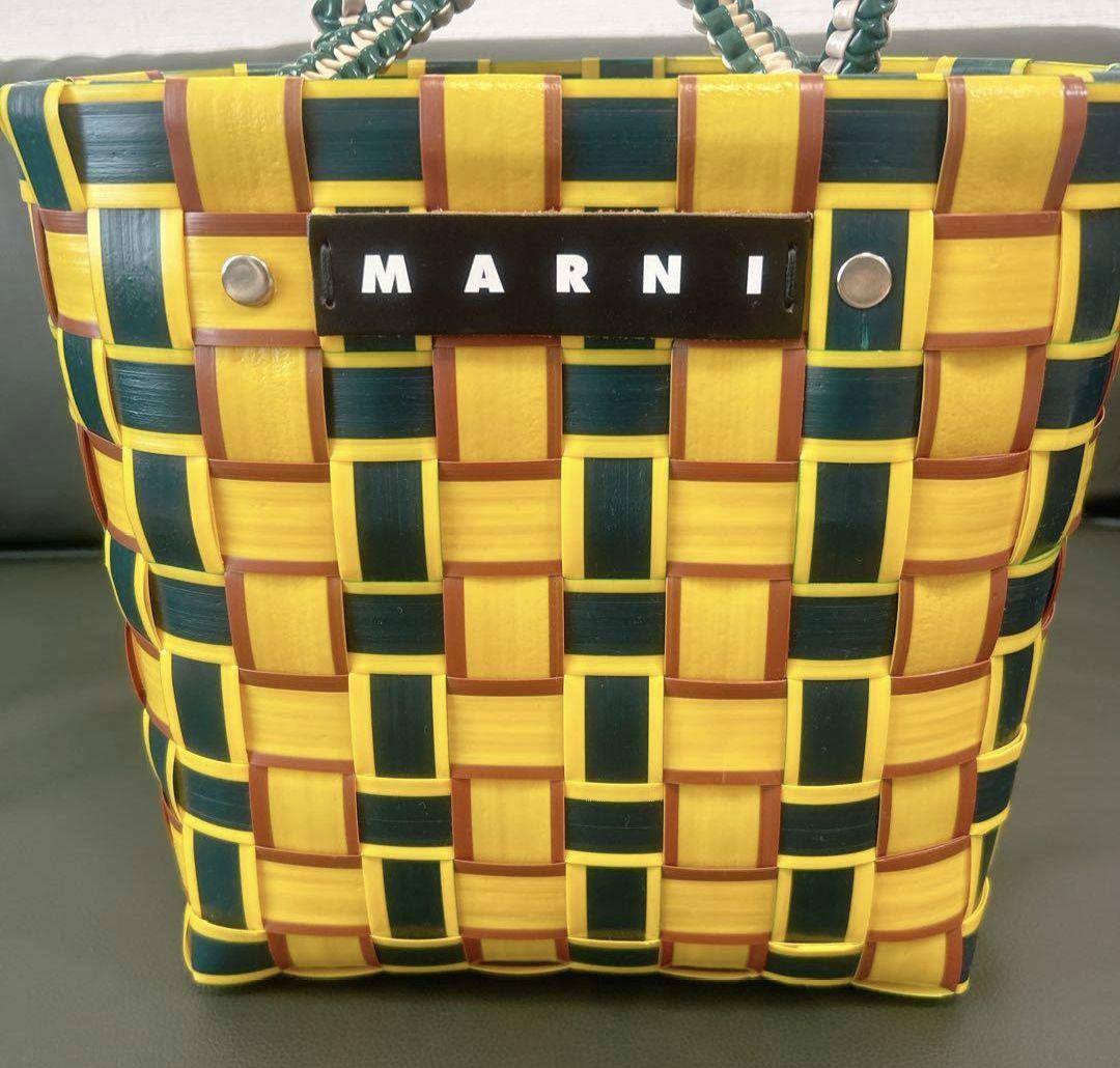 【新同・送料込】マルニマーケット ☆ カゴバッグ プラカゴバッグ