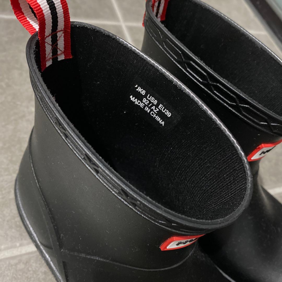 値下げ中！ユニセックス　HUNTER ブラック レインブーツ