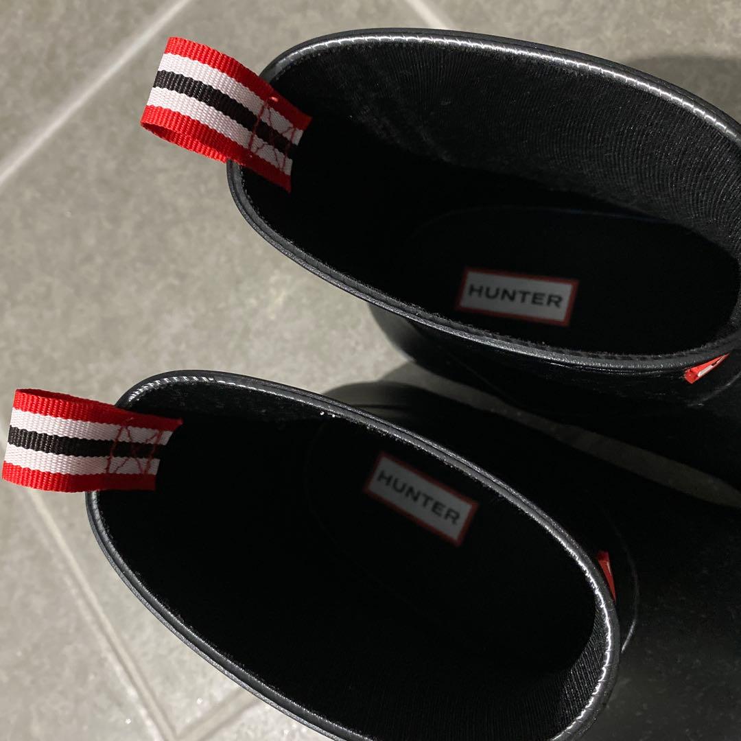値下げ中！ユニセックス　HUNTER ブラック レインブーツ