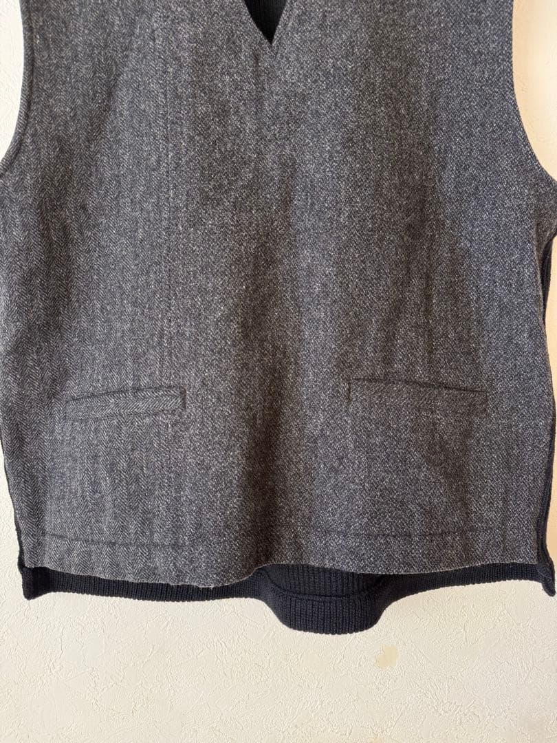 コムデギャルソンオム　デカオム　80s ツイードベスト　サイズM