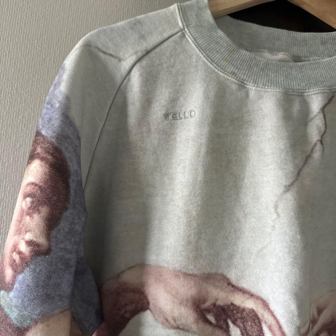 e*m様 完売品　レア　YELLO ミケランジェロ プリント スウェット