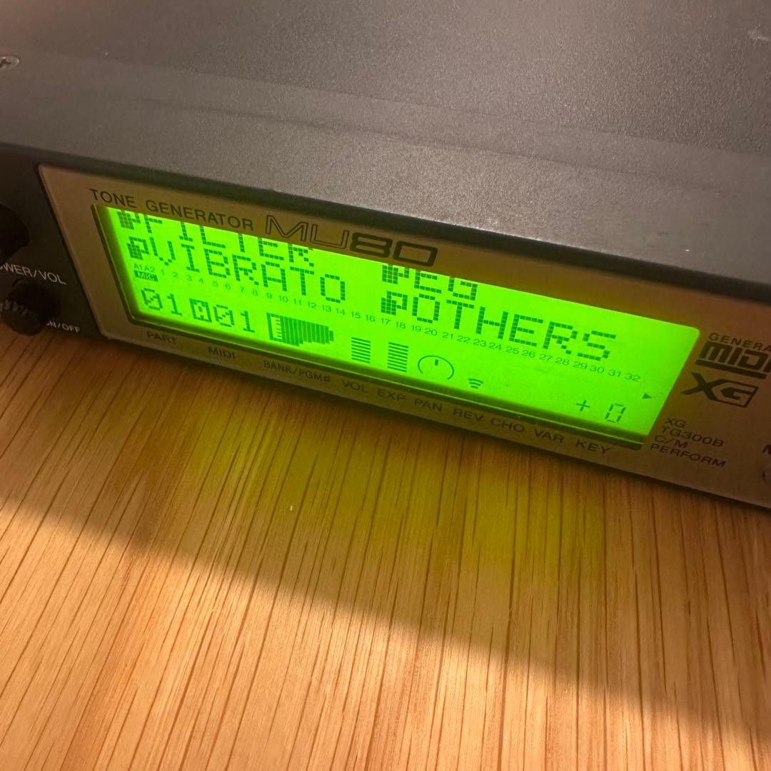 Yamaha MU80 音源 ハードウェア音源 現状品 MIDI DTM