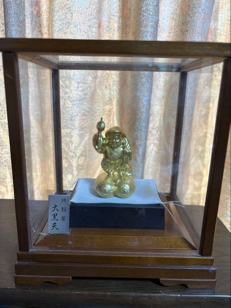 【値下げ】純銀製　大黒天　置物　縁起物【9/6発送】