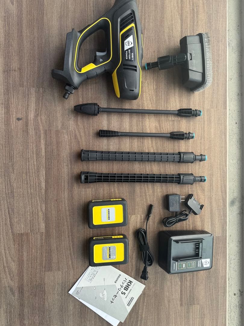 KHB-5 高圧洗浄機 ⭐️急速充電器追加⭐️予備バーテリ デッキクリーナーセット