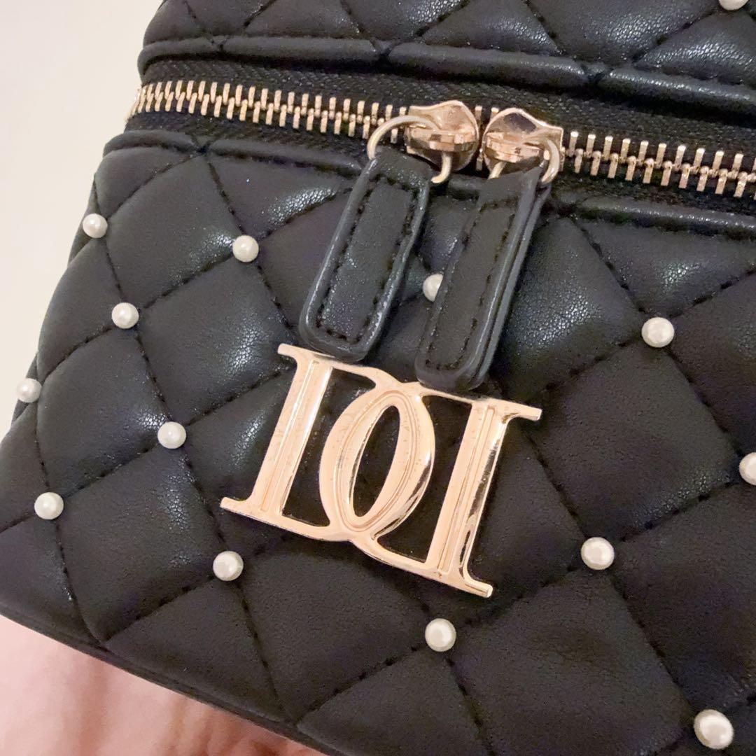 【非売品 】Darich キルティングビジュースクエアミニバッグBLKブラック黒