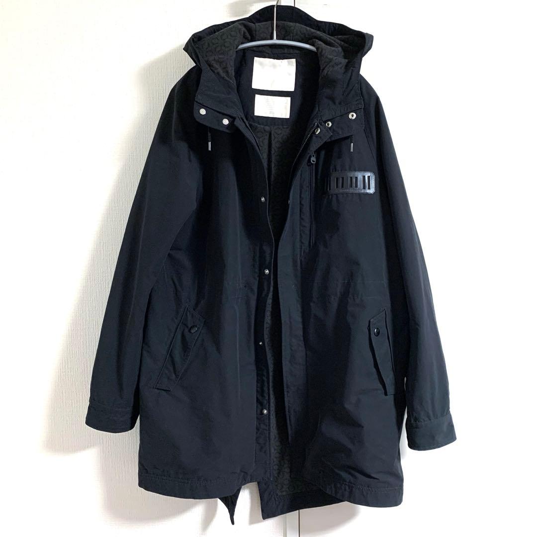 【名作】ホワイトマウンテニアリング ウェザーマイクロピーチ モッズコート