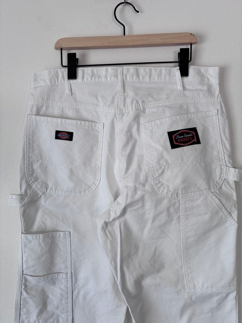Dickies ペインターパンツ　ワークパンツ　ホワイト　ストレート