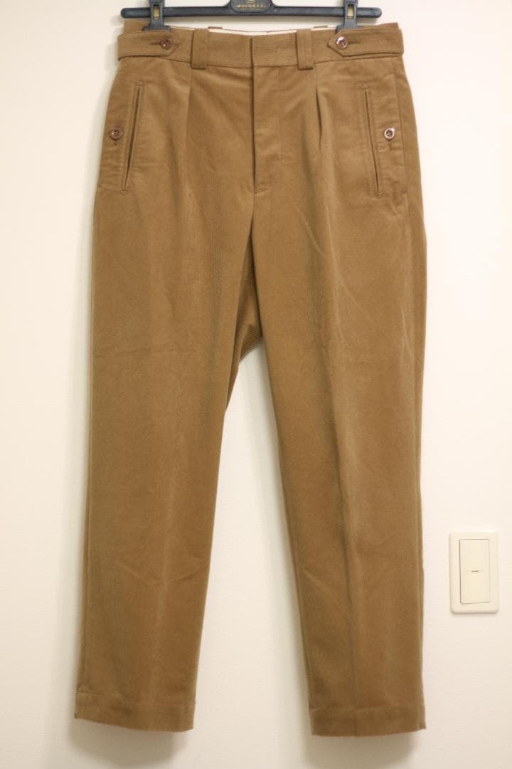 【美品】Tangent コーデュロイ スラックス Charles ブラウン 46