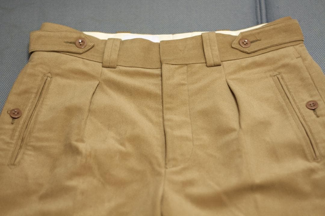 【美品】Tangent コーデュロイ スラックス Charles ブラウン 46